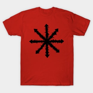 Spiky Chaos Star (Black) T-Shirt